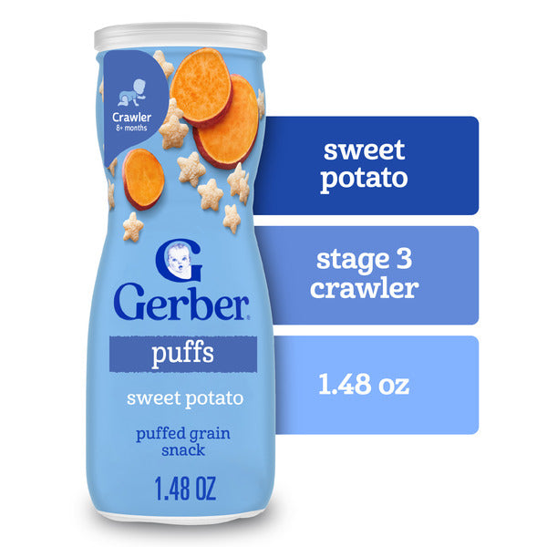 Gerber Puffs Sweet Potato Puffed Grain Snack