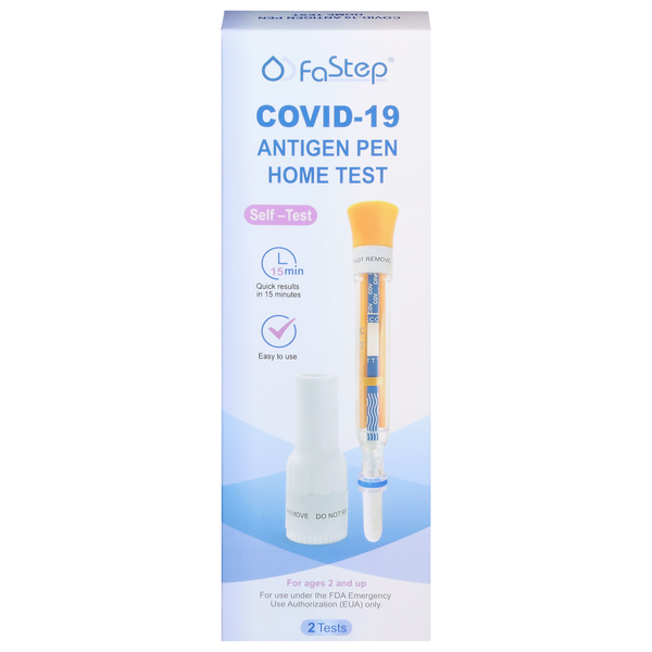 FaStep Antigen Pen Home Test, COVID-19, 2 Tests