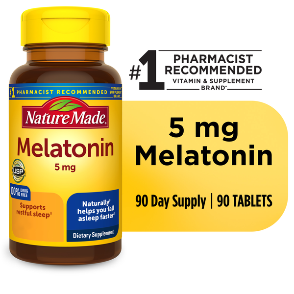 Nature Made Melatonin 5 mg Tablets