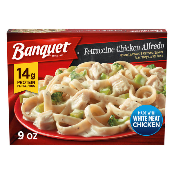 Banquet Fettuccini Chicken Alfredo, Frozen Meal