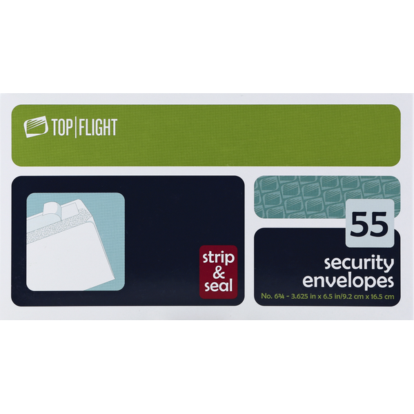 Top Flight Envelopes, Security, Strip & Seal