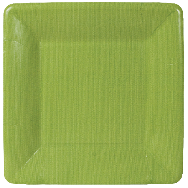 Caspari Grosgrain Border Moss Green Salad/Dessert Plate, 8"