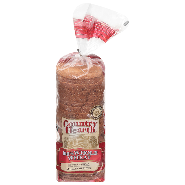 Country Hearth Bread, 100% Whole Wheat