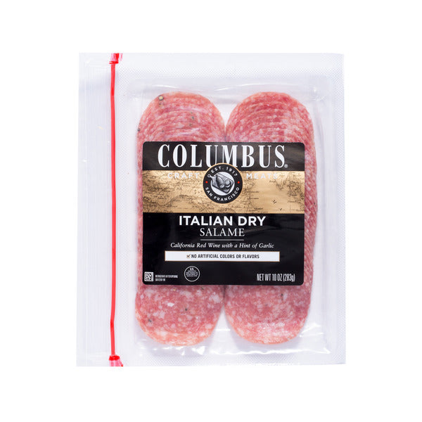Columbus Italian Dry Salame, Refrigerated, 10 oz Package