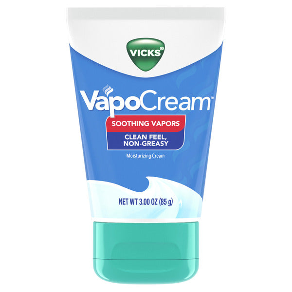 Vicks Vapocream, Soothing & Moisturizing Vapor Cream, Easy Apply, Safe For