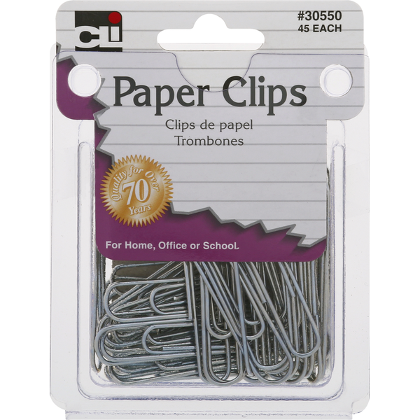 CLi Paper Clips, Jumbo