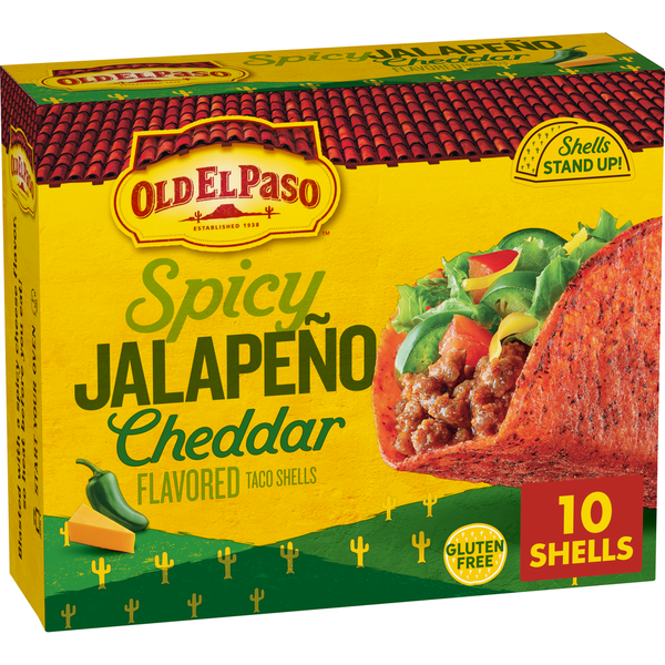 Old El Paso Spicy Jalapeno Cheddar Flavored Stand 'N Stuff Taco Shells