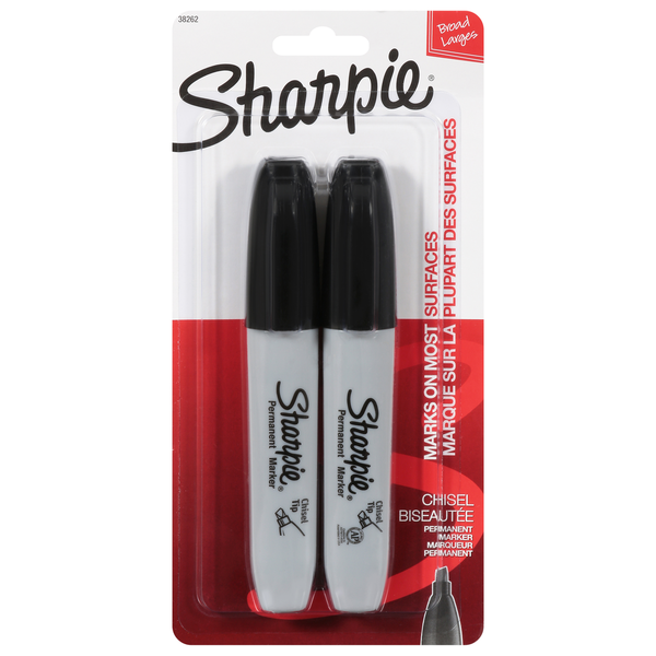 Sharpie Black Chisel Point Permanent Marker