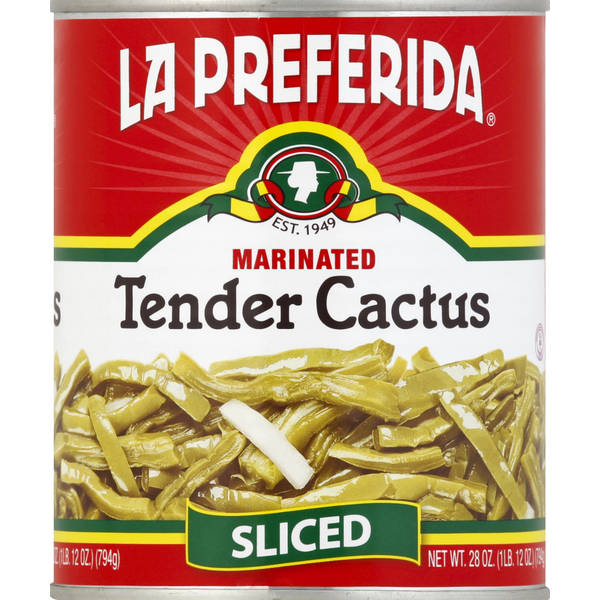 La Preferida Tender Cactus, Sliced, Marinated
