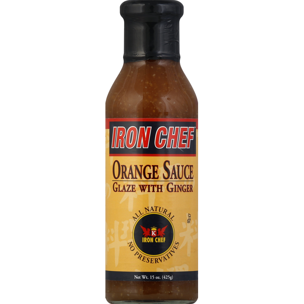 Iron Chef Orange Sauce, Glaze with Ginger
