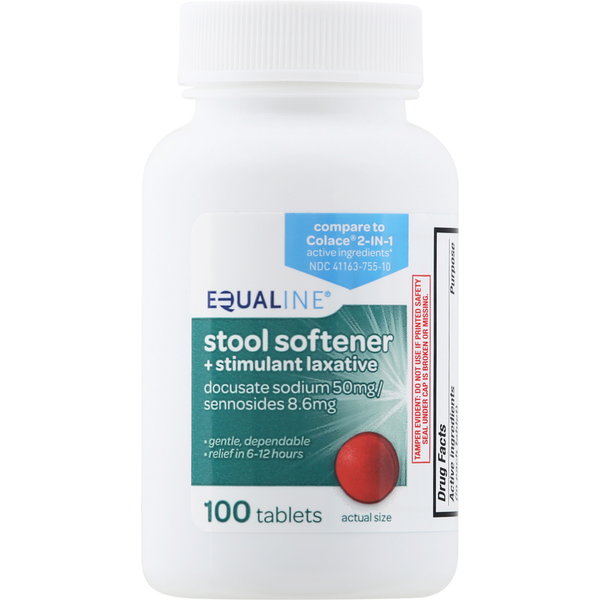 Equaline Stool Softener + Stimulant Laxative, Tablets