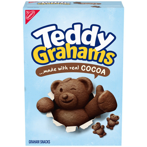 TEDDY GRAHAMS Chocolate Graham Snacks, Kids Snacks 10 oz