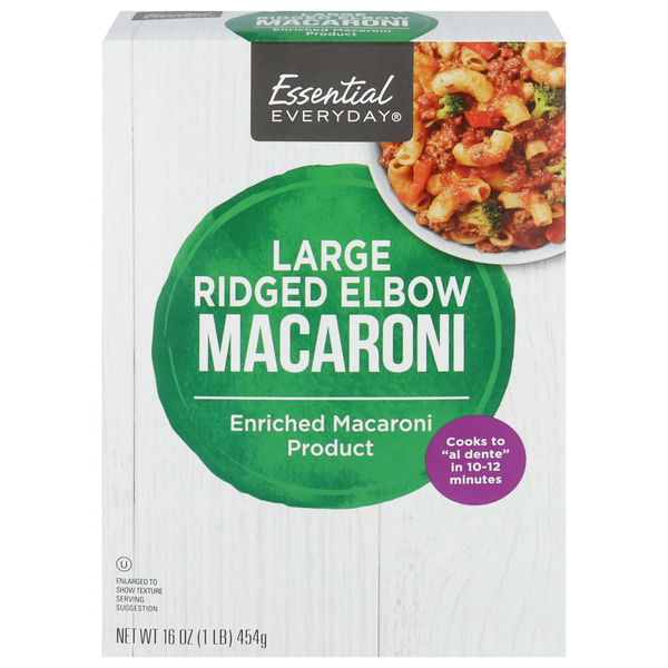 Essential Everyday Ridged Elbow Large Macaroni