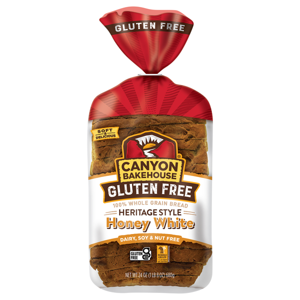 Canyon Bakehouse Heritage Style Honey White Gluten Free Bread, , Frozen