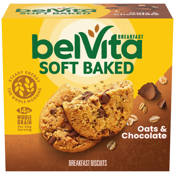 BELVITA Soft Baked Breakfast Biscuits Oats & Chocolate