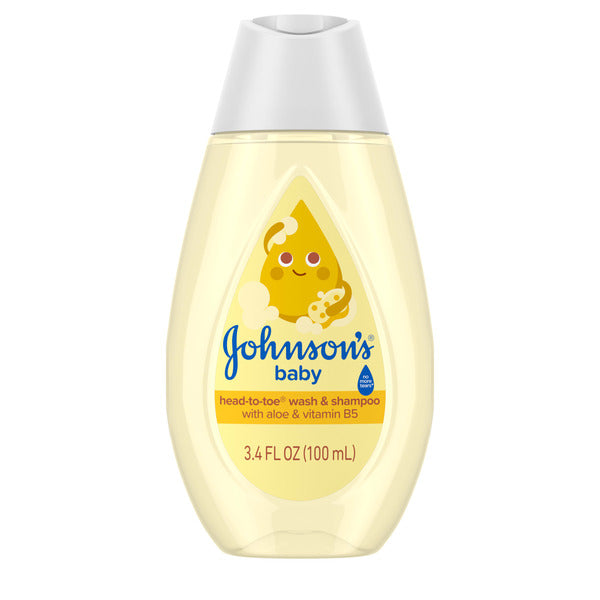 Johnson's Head-To-Toe 2-in-1 Baby Wash & Shampoo, 3.4 fl. oz