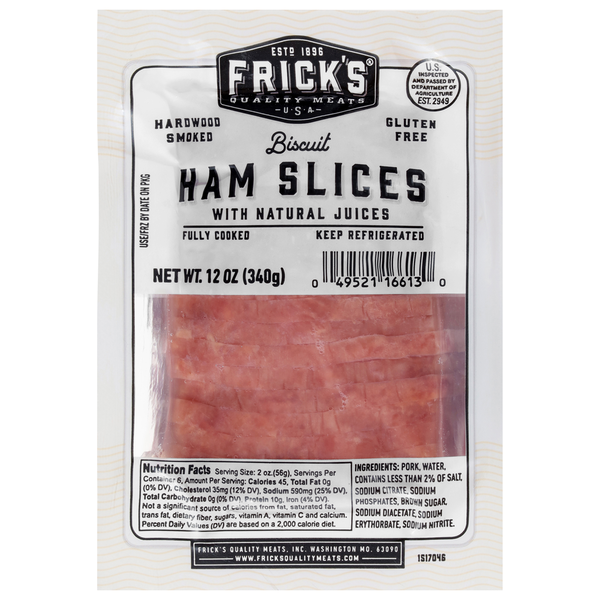 Frick's Biscuit Ham Slices with Natural Juices