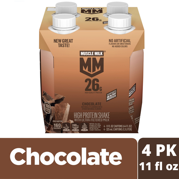 MUSCLE MILK Ultra-Filtered Milk Chocolate High Protein Shake Multipack