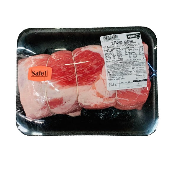 Jerry's PORK LOIN RIB EYE ROAST BONELESS