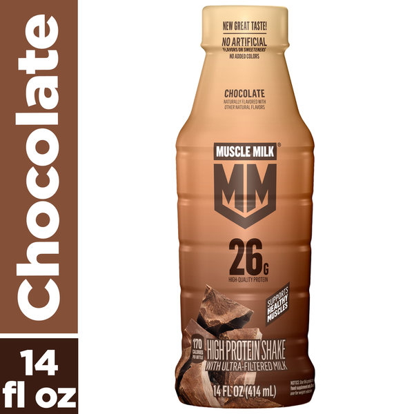 MUSCLE MILK High Protein Shake With Ultra-Filtered Milk Chocolate