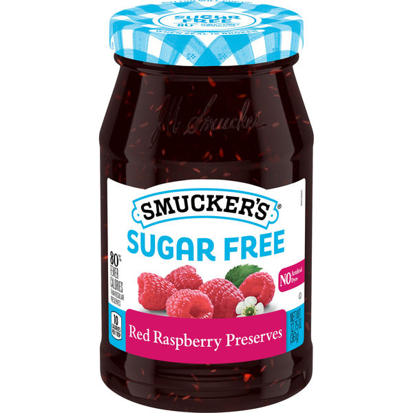 Smucker's Sugar Free Red Raspberry Preserves Sweetened with Splenda