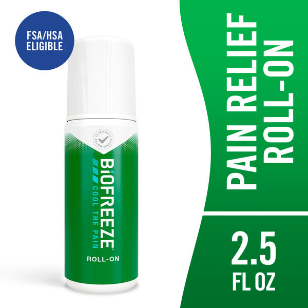 Biofreeze Roll-On Pain-Relieving Gel For Joint Pain, Arthritis, Backaches, & Sore Muscles