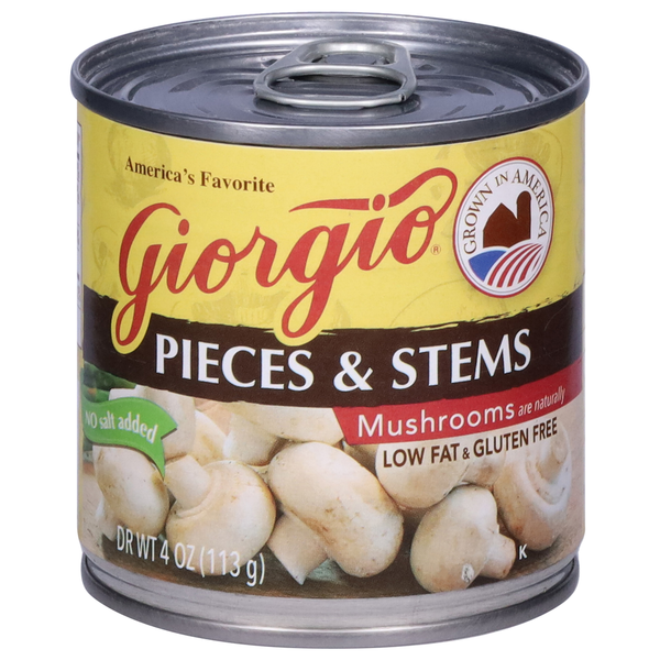 Giorgio Pieces & Stems No Salt Added Mushrooms