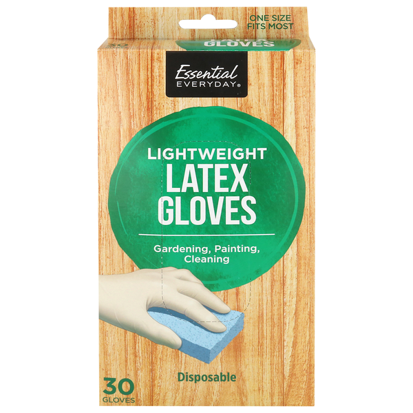 Essential Everyday Disposable Lightweight Latex Gloves