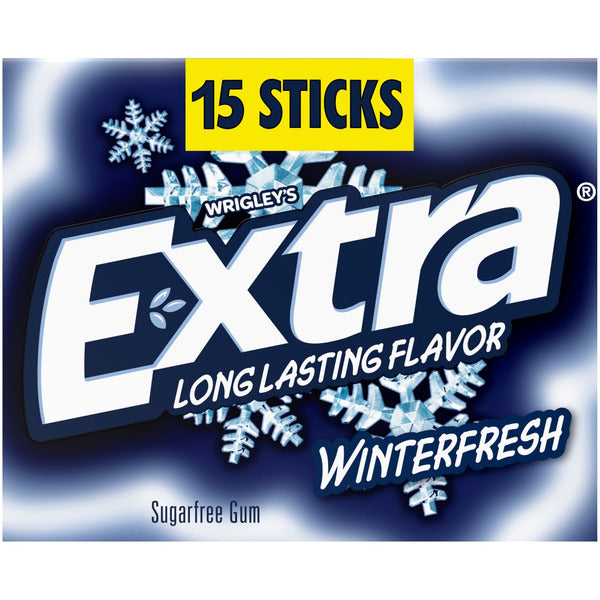Extra Gum Sugar Free Chewing Gum Single Pack Stick