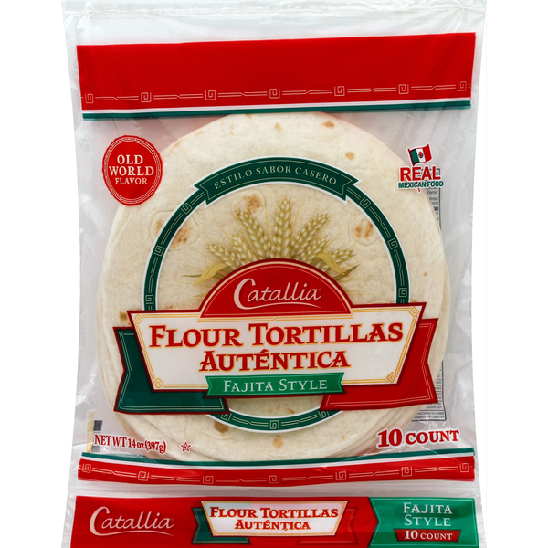 Catallia Tortillas, Flour, Fajita Style