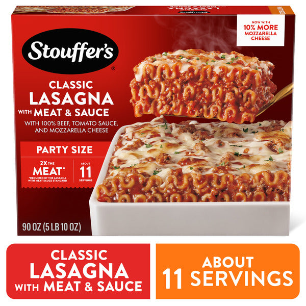 Stouffer's Classic Lasagna With Meat & Sauce Party Size Frozen Dinners