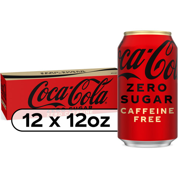 Coca Cola Zero Sugar Caffeine-Free Soda Fridge Pack Cans