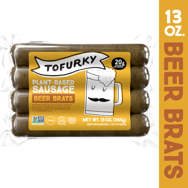Tofurky Plant Based Beer Brat Sausage