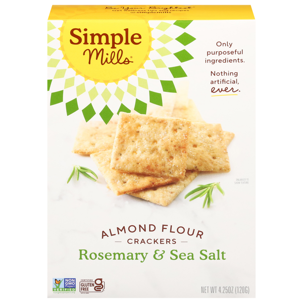 Simple Mills Almond Flour Crackers, Rosemary & Sea Salt