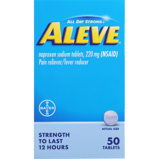 Aleve Pain Reliever/Fever Reducer, 220 mg, Tablets
