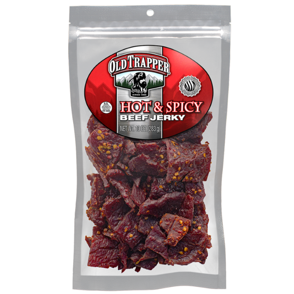 Old Trapper Hot & Spicy Beef jerky
