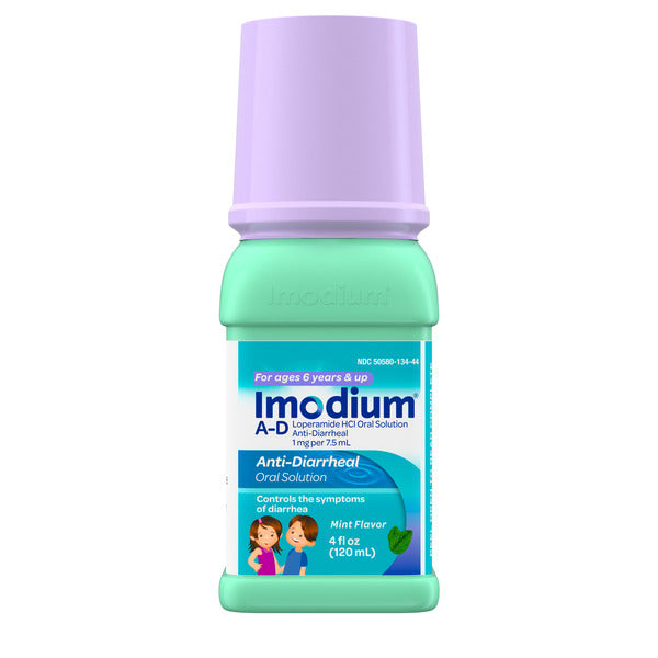 IMODIUM A-D Liquid Anti-Diarrheal Medicine for Kids, Mint, 4 fl. oz