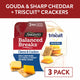 Sargento Balanced Breaks® Cheese & Crackers, Gouda & Sharp Cheddar Cheeses and TRISCUIT® Mini Original Crackers Snack Kit, 3-Pack