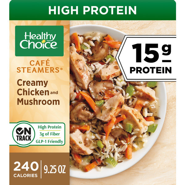 Healthy Choice Cafe Steamers Creamy Chicken & Mushroom, Frozen Meal