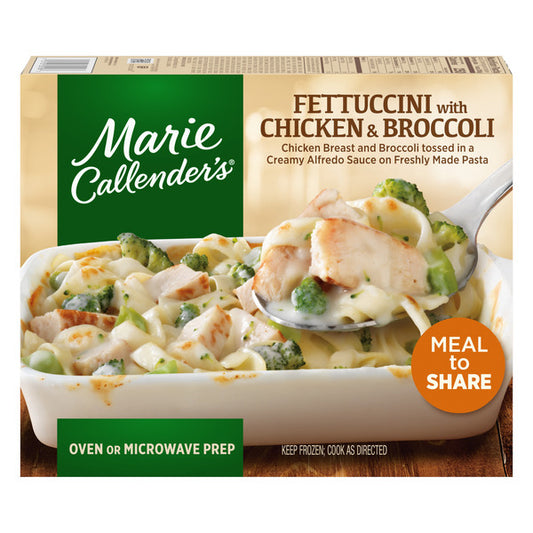 Marie Callender's Fettuccini with Chicken & Broccoli Meal to Share Multi-Serve Frozen Dinner