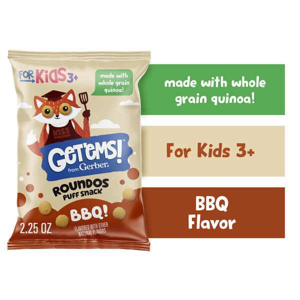 Get'Ems! From Gerber Bbq Roundos Puff Snack