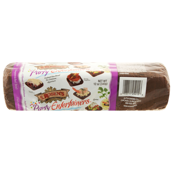 S. Rosen's Cocktail Size Pumpernickel Bread
