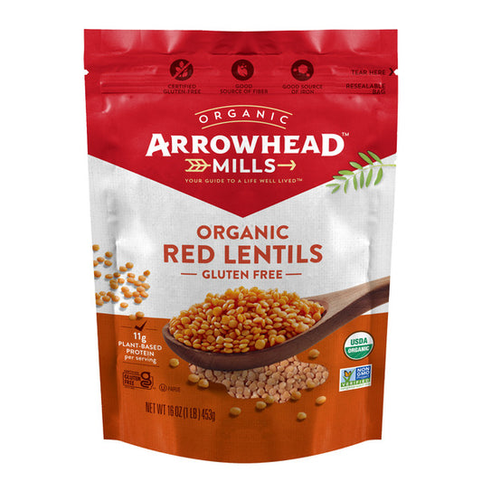 Arrowhead Mills Organic Red Lentils, 16 Oz Bag
