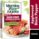 Morning Star Farms Applewood Black Pepper Meat Free Thick Cut Bacon Strips, Vegetarian