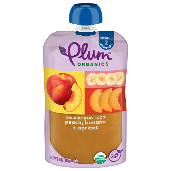 Plum Organics Peach, Banana & Apricot Baby Food