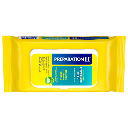 Preparation H Medicated Hemorrhoidal Wipes with Witch Hazel