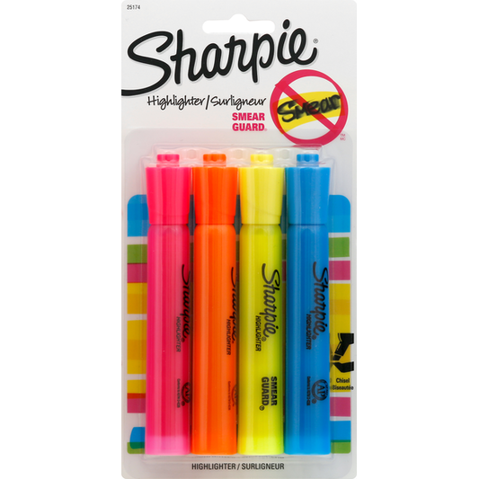 Sharpie Highlighter Smear Guard