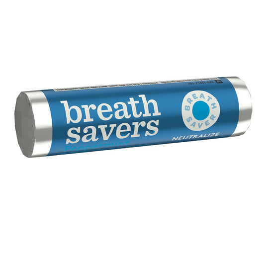 BREATH SAVERS Peppermint Flavored Sugar Free Breath Mints Roll, 0.75 oz