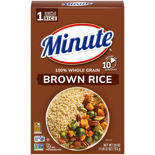 Minute Rice Instant Brown Rice, Gluten-Free