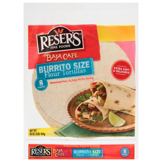 Reser's Fine Foods Flour Tortillas, Burrito Size